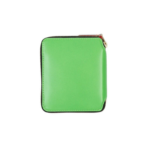 COMME DES GARCONS CDG WALLET SUPER FLUO GREEN WALLET SA2100SF