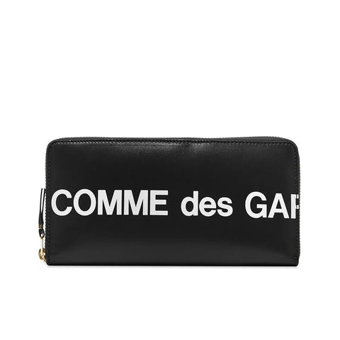 COMME DES GARCONS CDG WALLET HUGE LOGO WALLET BLACK SA0110HL