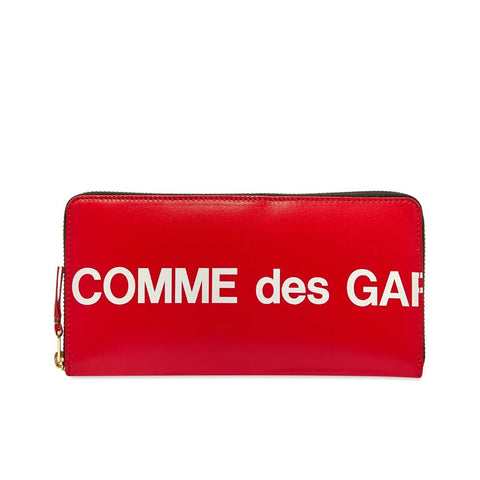 COMME DES GARCONS CDG WALLET HUGE LOGO WALLET RED SA0110HL