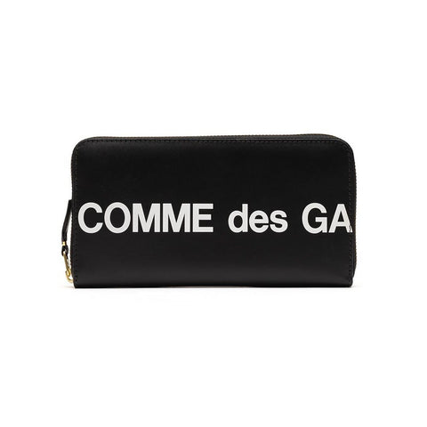 COMME DES GARCONS CDG WALLET HUGE LOGO WALLET BLACK SA0111HL