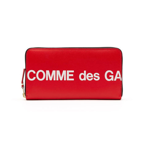 COMME DES GARCONS CDG WALLET HUGE LOGO WALLET RED SA0111HL