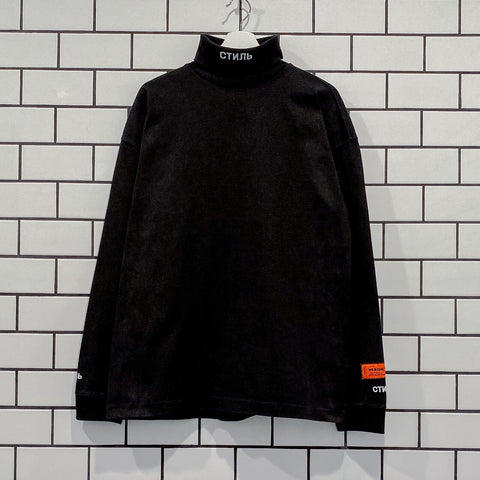 HERON PRESTON ROLL NECK CTNMB LS BLACK