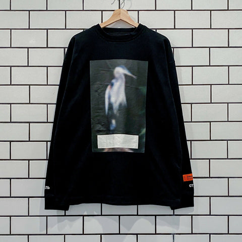 HERON PRESTON CENSORED HERON LS TEE BLACK