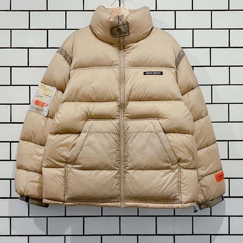 HERON PRESTON TREATED NYLON PUFFER BEIGE LAST SIZES S M L