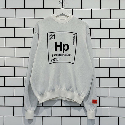 HERON PRESTON PERIODIC CREWNECK LAST SIZES M XL