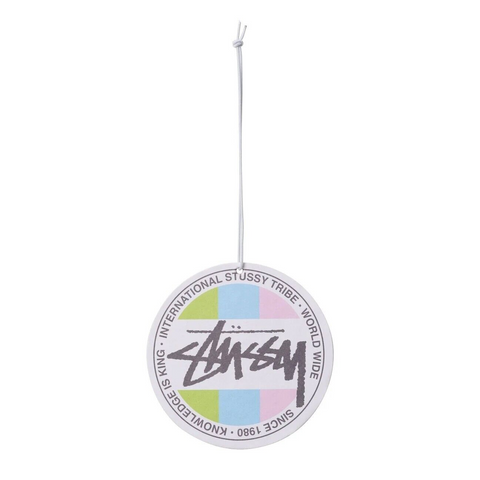 STUSSY STOCK DOT AIR FRESHENER WHITE NEW CAR