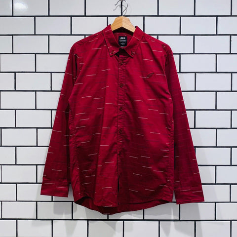 PUBLISH SABIN BUTTON DOWN SHIRT MAROON