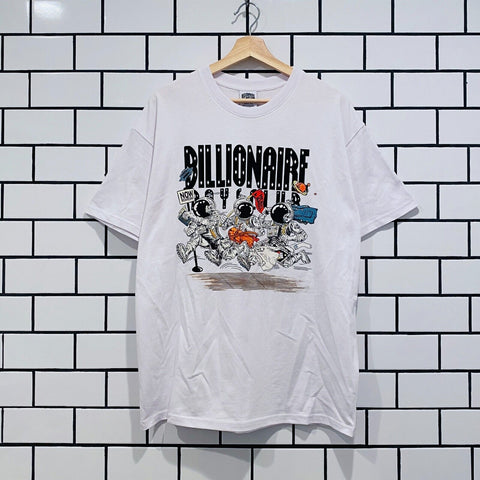 BILLIONAIRE BOYS CLUB BBC NOW BOARDING SS TEE BLEACH WHITE