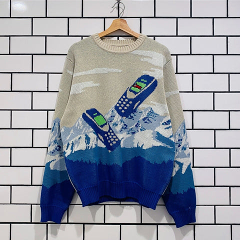 ICECREAM ICE CREAM CELL SERVICE SWEATER ANTIQUE WHITE