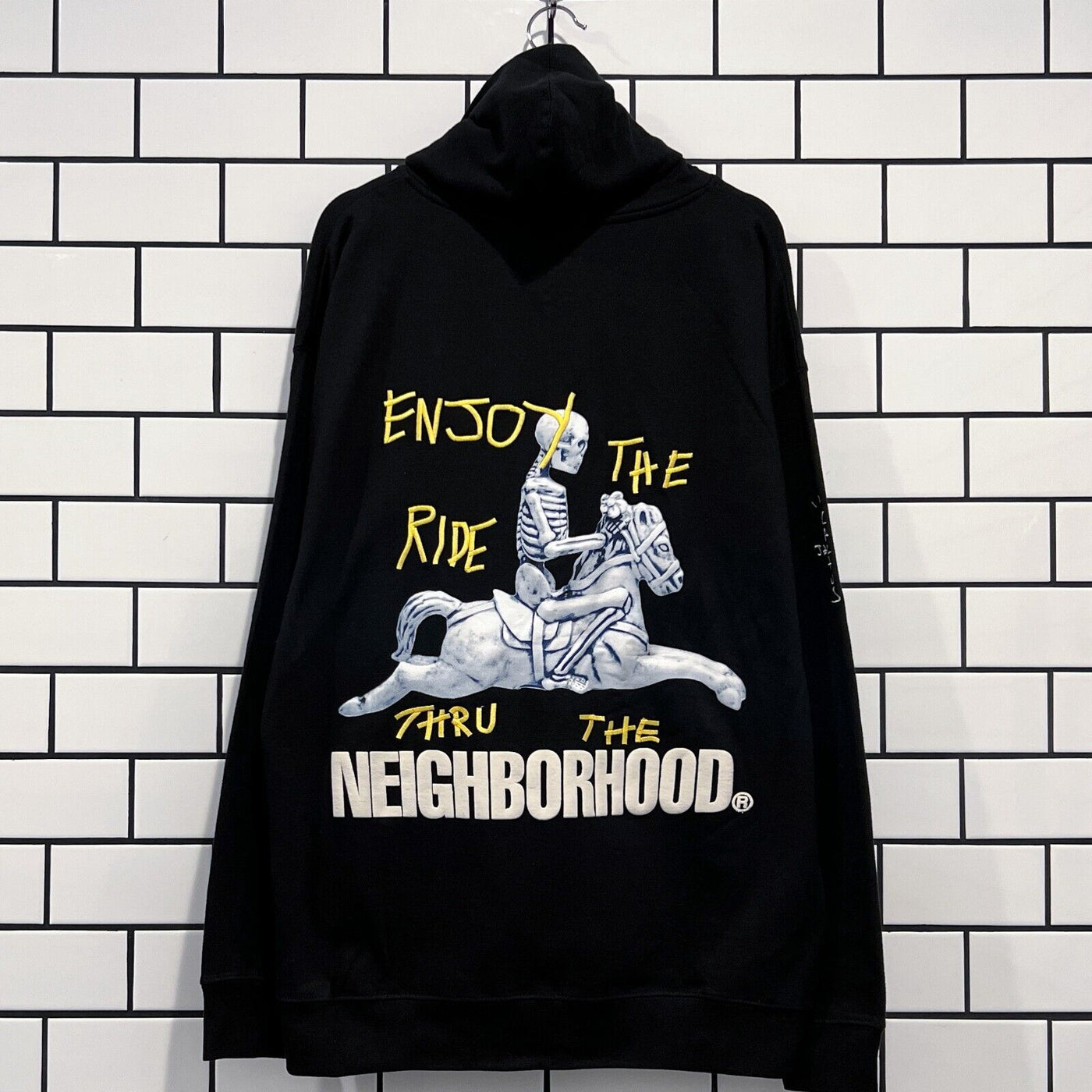 NEW CACTUS JACK FOR NEIGHBORHOOD CAROUSEL HOODIE LARGE - Black;Travis Scott Limi store