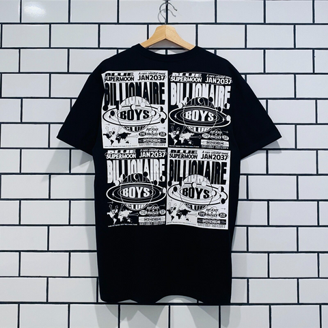 BILLIONAIRE BOYS CLUB BBC SUPERMOON SS TEE BLACK OVERSIZED