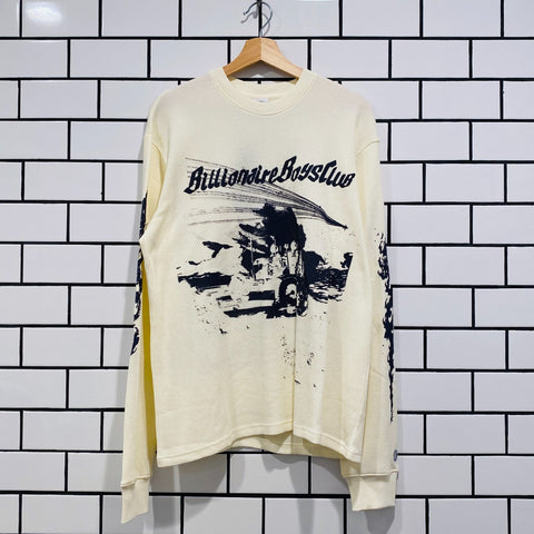 BILLIONAIRE BOYS CLUB BBC I NEED SPACE LS KNIT WINTER WHITE