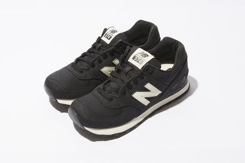NEW BALANCE WOMEN CLASSICS WL574MDB BLACK ANGORA RETRO Lifestyles Sneakers 5 - 9