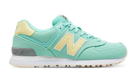 NEW BALANCE WOMEN WL574MIC 574 GREEN MIAMI PALMS Lifestyle Retro Sneakers 6-10
