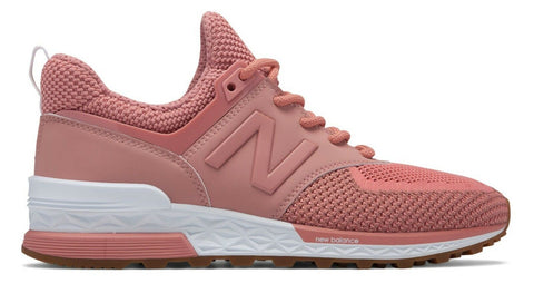 NEW BALANCE WOMEN WS574WC 574 SPORT DUSTED PEACH PINK Lifestyle Sneakers 6-10