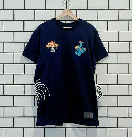BILLIONAIRE BOYS CLUB BBC DISCOVERY SS KNIT INDIGO