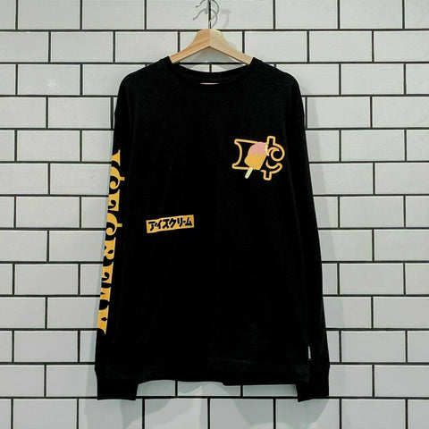 ICECREAM PEACH LS KNIT BLACK BBC ICE CREAM