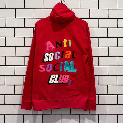 ANTI SOCIAL SOCIAL CLUB THE REAL ME HOODIE RED