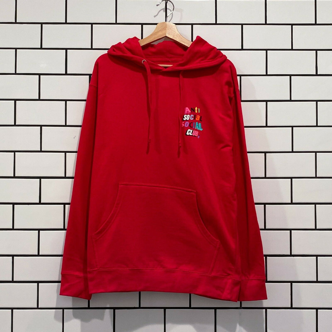 ANTI SOCIAL SOCIAL CLUB THE REAL ME HOODIE RED