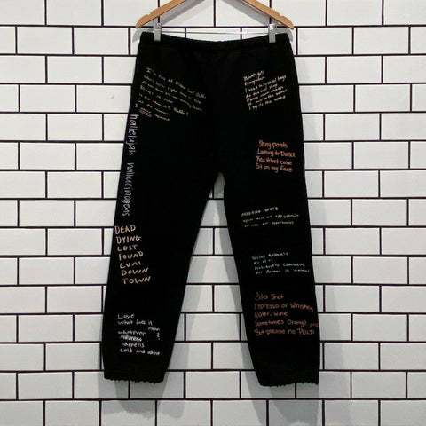 PLEASURES REMOTE SWEAT PANT BLACK