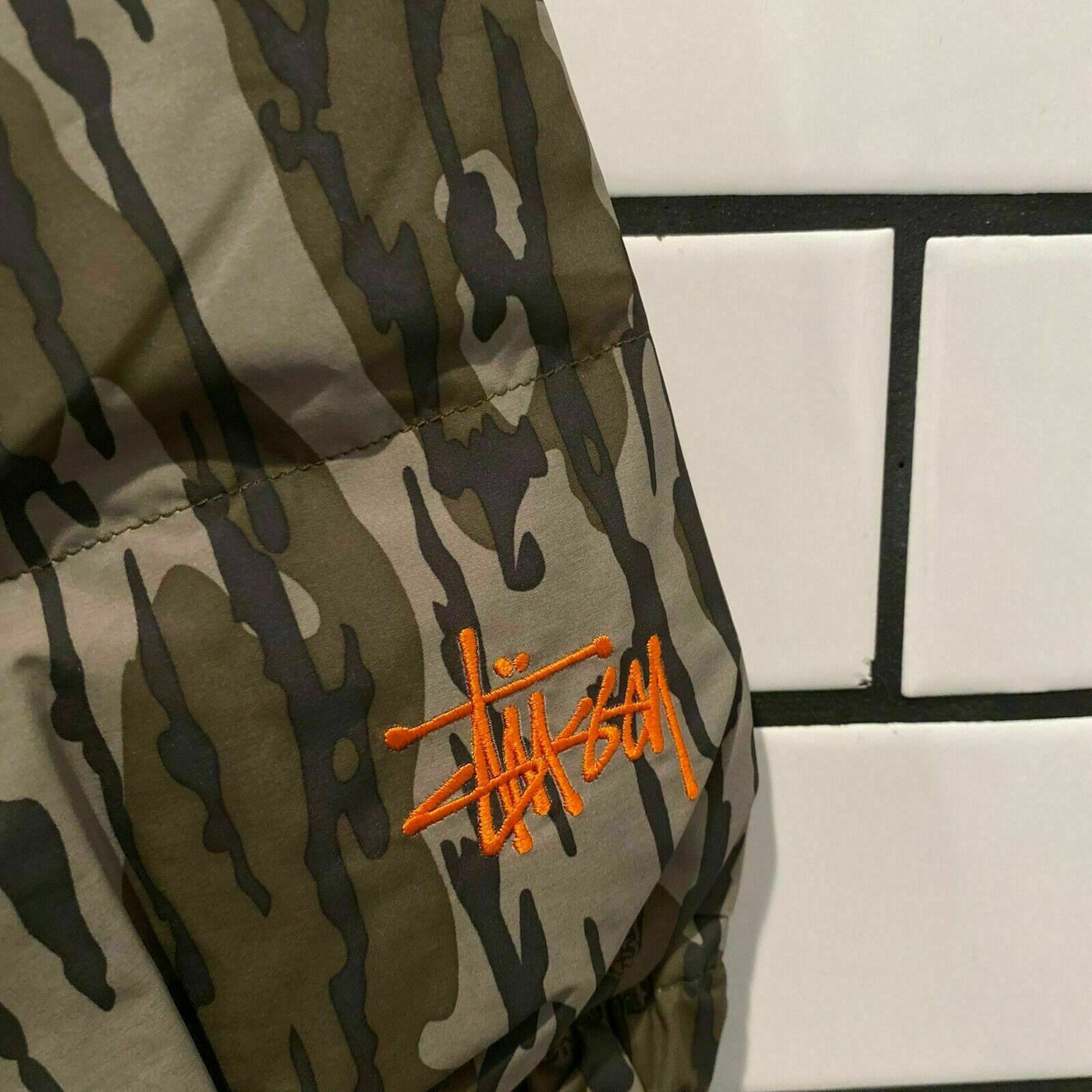 STUSSY MOSSY OAK DOWN PUFFER JACKET CAMO