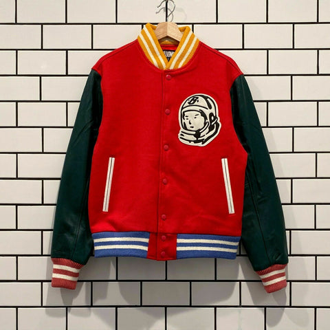 BILLIONAIRE BOYS CLUB BBC LETTERMAN JACKET LOLLIPOP RED