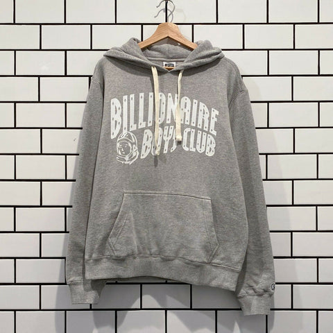 BILLIONAIRE BOYS CLUB BBC VINTAGE ARCH HOODIE HEATHER GREY
