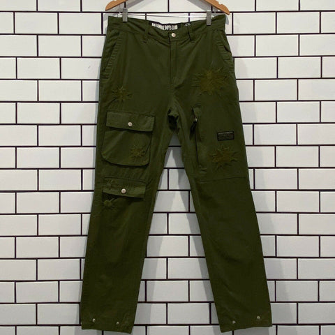 BILLIONAIRE BOYS CLUB BBC SHOOTING STAR PANT CALLISTE GREEN
