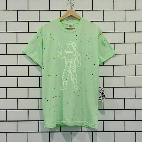 BILLIONAIRE BOYS CLUB BBC ASTRO SPLATTERED KNIT PATINA GREEN