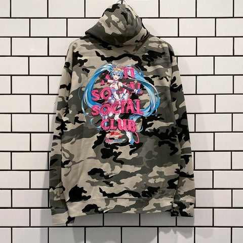 ANTI SOCIAL SOCIAL CLUB ASSC X GOOD SMILE RACING HATSUNE MIKU HOODIE CAMO