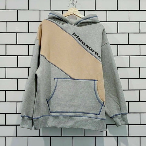 PLEASURES COLLAPSE HOODY HEATHER GREY