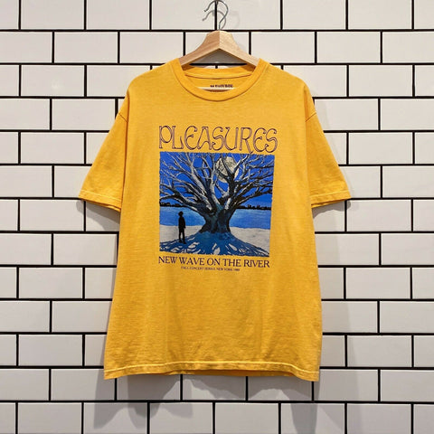 PLEASURES RIVER PIGMENT DYE T-SHIRT SQUASH