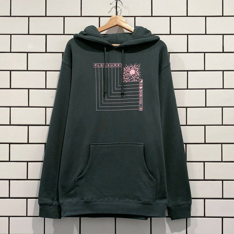 PLEASURES FERTILE HOODY ALPINE GREEN