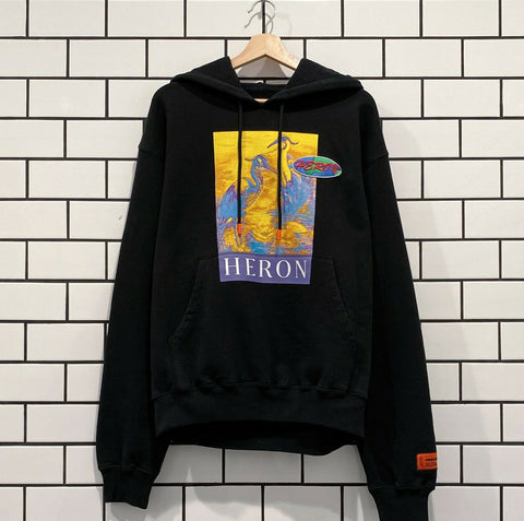 HERON PRESTON KK22 HOODIE BLACK