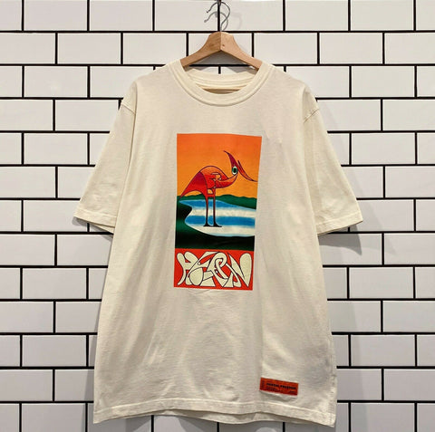 HERON PRESTON OS ABSTRACT SS TEE WHITE