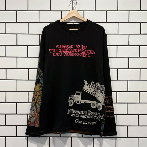 BILLIONAIRE BOYS CLUB BBC LOST AT SEA LS KNIT BLACK