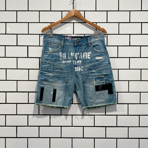 BILLIONAIRE BOYS CLUB BBC DOUBLE STAR JEAN SHORT AXIS