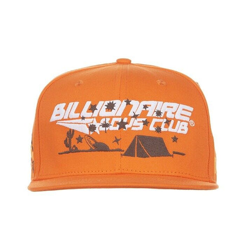 BILLIONAIRE BOYS CLUB BBC YELLOWSTONE SNAPBACK HAT RED ORANGE