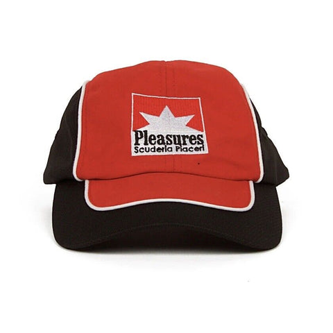 PLEASURES PERFORMANCE RACING HAT RED / BLACK
