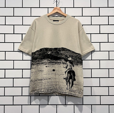 PLEASURES WEST HEAVYWEIGHT T-SHIRT NATURAL