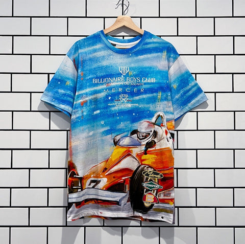 BILLIONAIRE BOYS CLUB BBC MERCER SS KNIT BLEACH WHITE OVERSIZED
