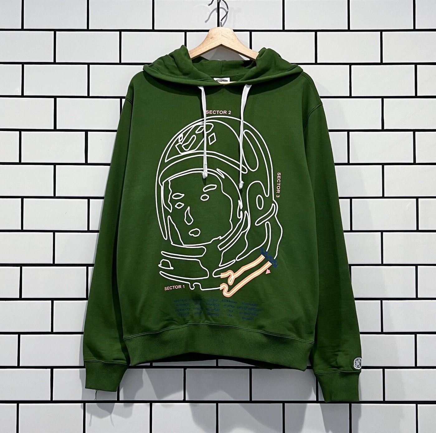 Billionaire boys club green hoodie best sale