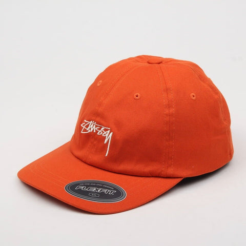 STUSSY STOCK FITTED STOCK CAP ORANGE