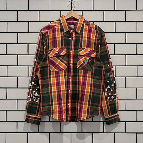 BILLIONAIRE BOYS CLUB BBC HORIZON LS WOVEN PINENEEDLE