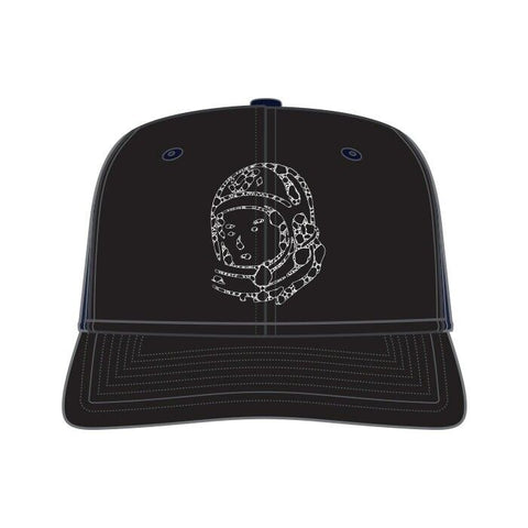 BILLIONAIRE BOYS CLUB BBC HELMET CRACK SNAPBACK HAT BLACK