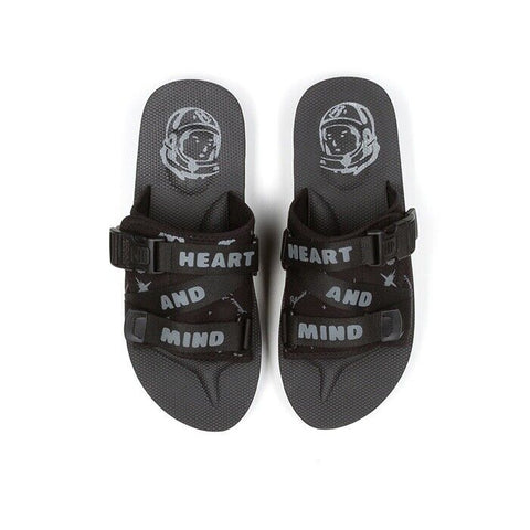 BILLIONAIRE BOYS CLUB BBC SPACEWALKER II SLIDES BLACK