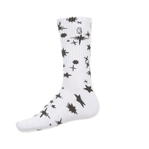 BILLIONAIRE BOYS CLUB BBC STAR SOCK WHITE