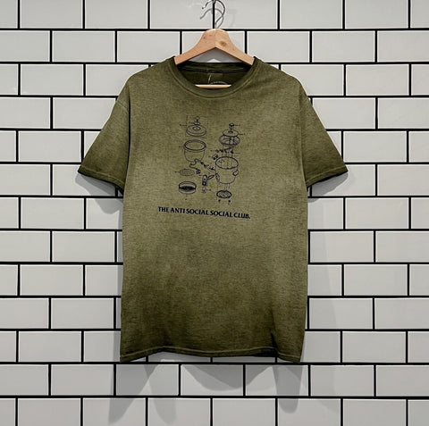 ANTI SOCIAL SOCIAL CLUB DYING ON THE GRAM MINERAL WASH TEE SAND