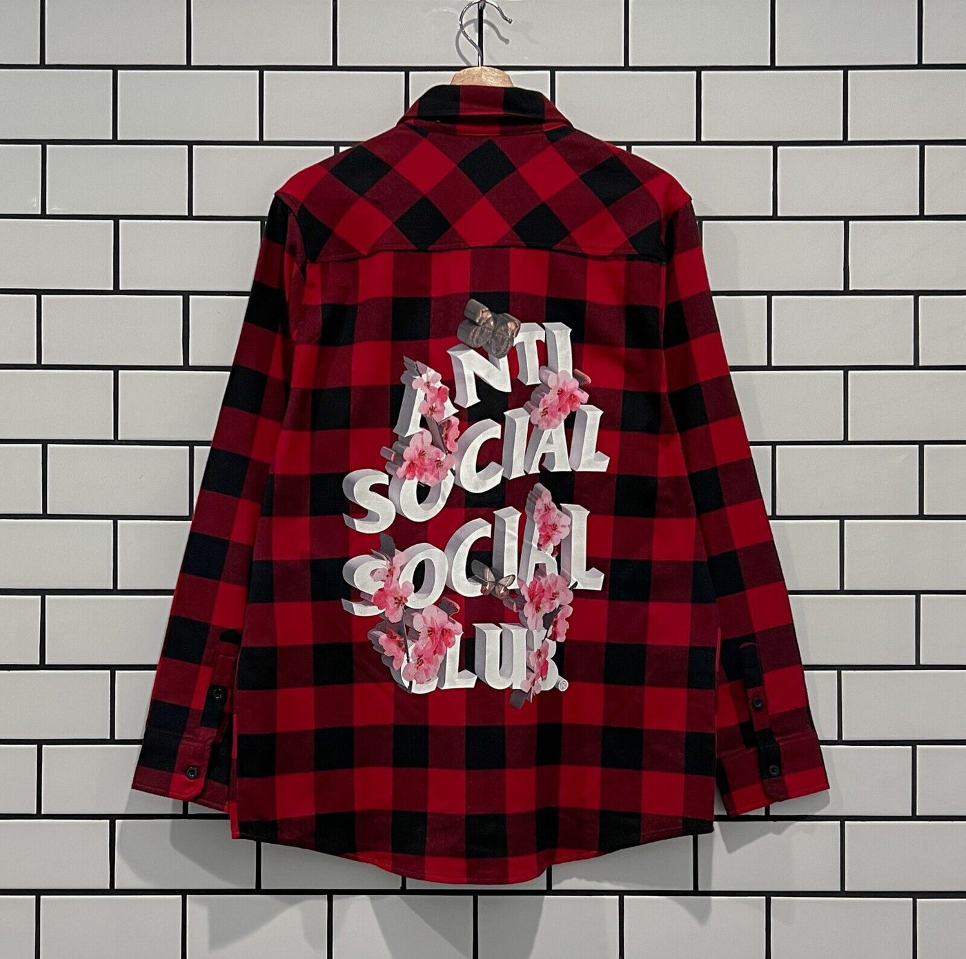Anti social social club plaid shop shirt