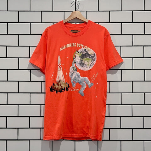 BILLIONAIRE BOYS CLUB BBC MOONLIT SS KNIT HOT CORAL